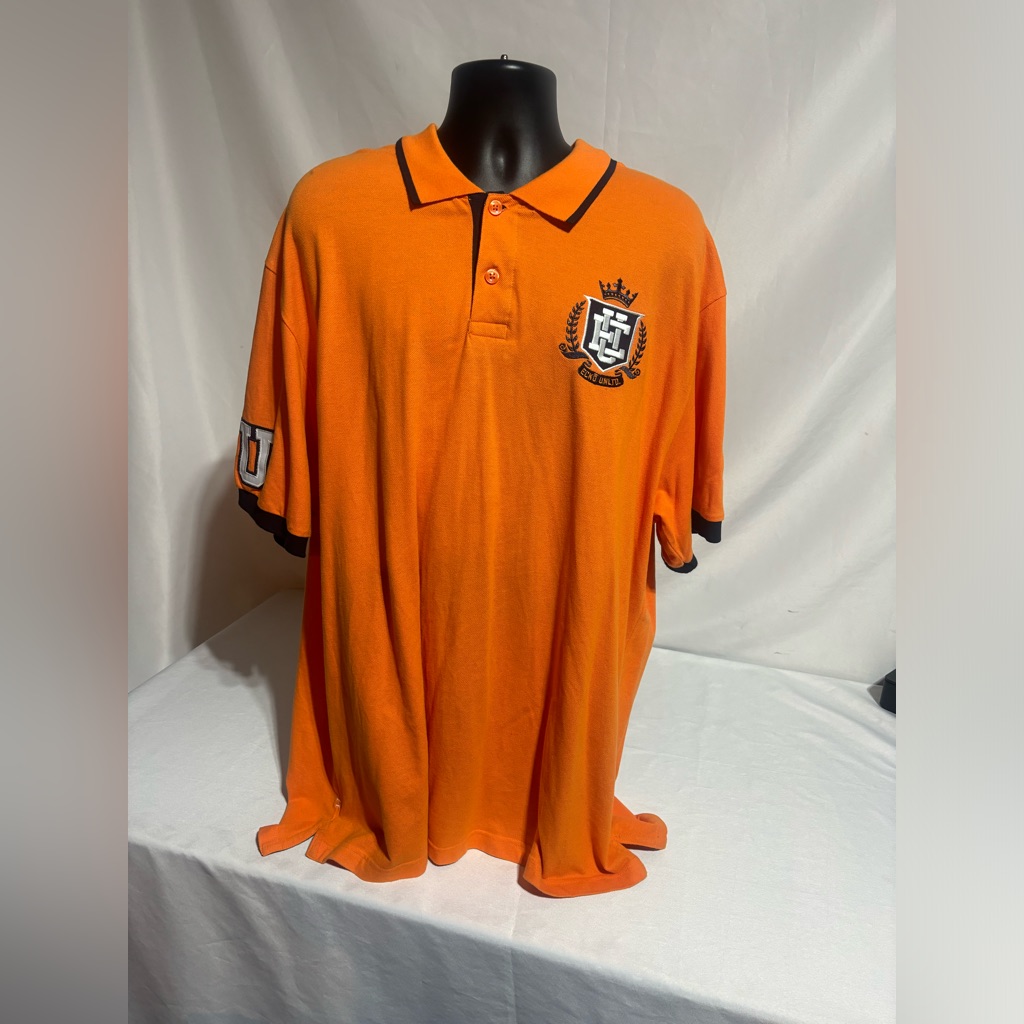 Ecko Unlimited Brand Orange Crest Logo Polo Shirt Mens Oversized Streetwear 3x Ecko Unlimited Brand Orange Crest Logo Polo Shirt Mens Oversized Streetwear 3x